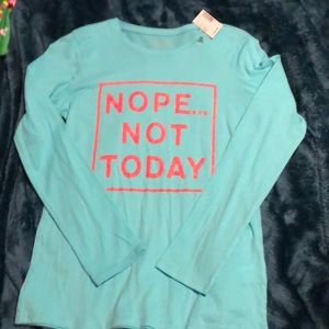 Brand new aqua color long-sleeve, XL (14)